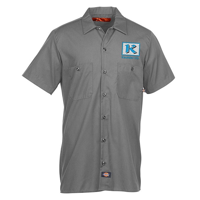 dickies industrial short sleeve work shirt