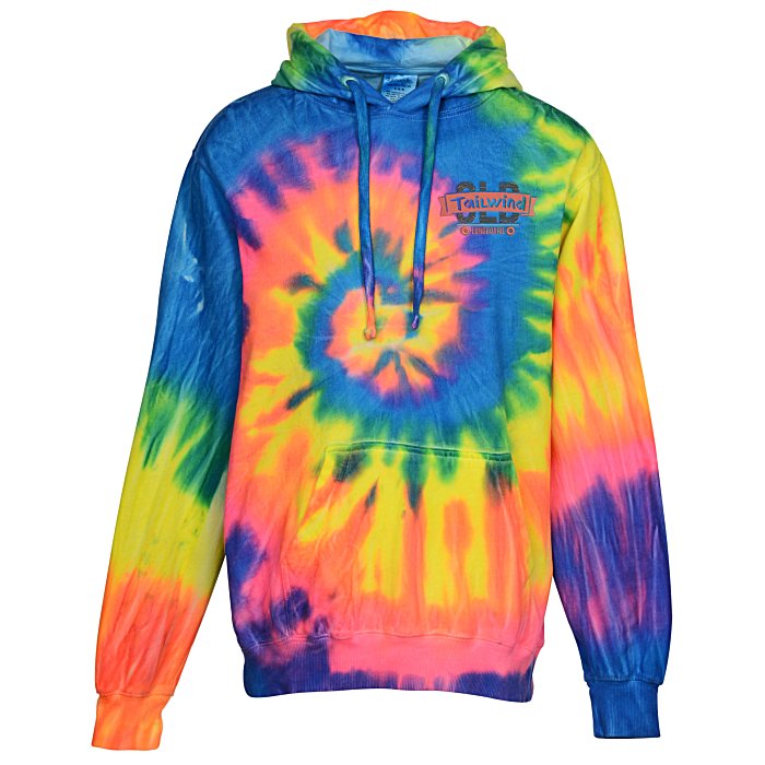 4imprint.com: Tie-Dyed Spiral Hoodie - Embroidered 149236-E