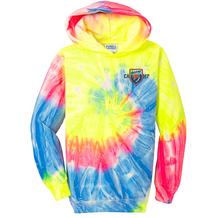 4imprint.com: Tie-Dye Swirl Hoodie - Youth - Embroidered 149238-Y-E