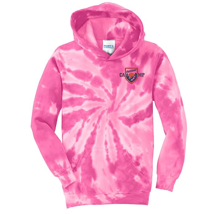 Bubblegum Tie Dye Hoodie Pink Swirl Unisex Other Tie Dye