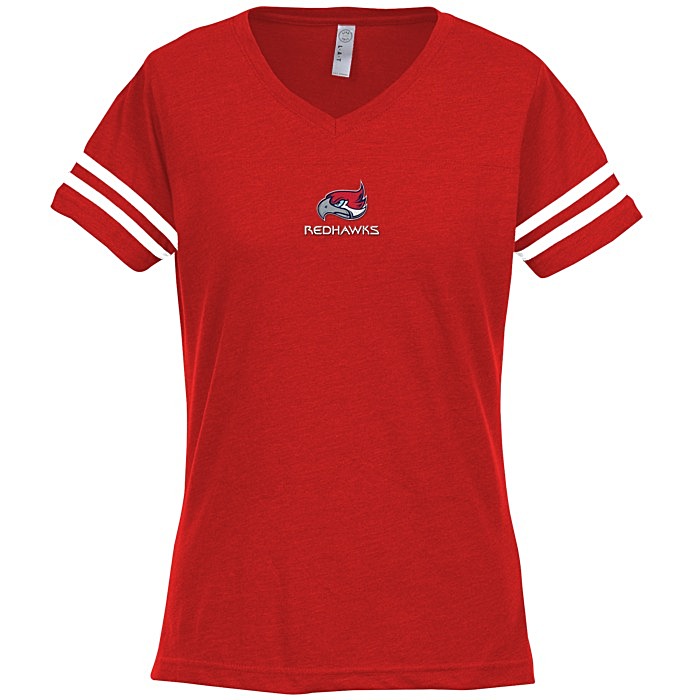 Ladies' Football Fine Jersey T-Shirt