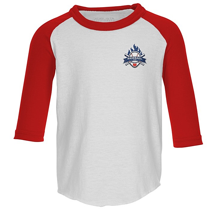 4imprint.com: Augusta 3/4 Sleeve Baseball Jersey - Toddler ...