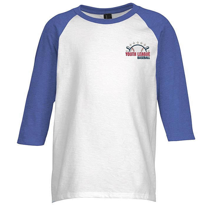 4imprint.com: Ultimate Raglan 3/4 Sleeve Tee - Youth - Embroidered ...