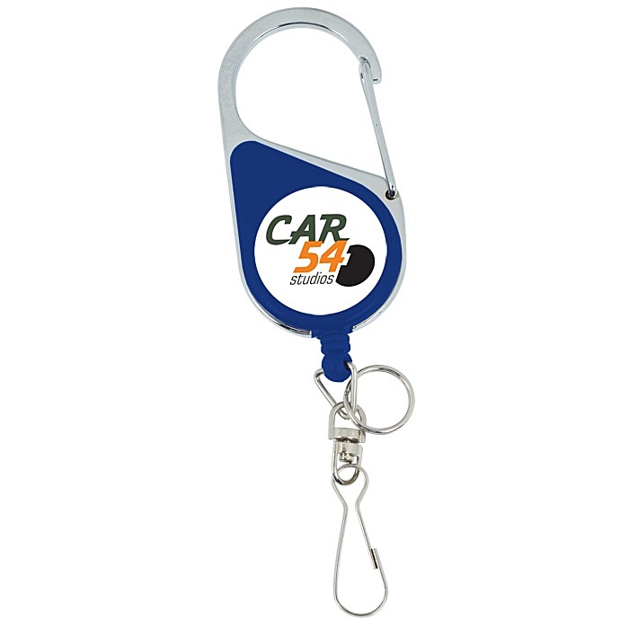 Heavy Duty Clip On Retractable Badge Holder Round