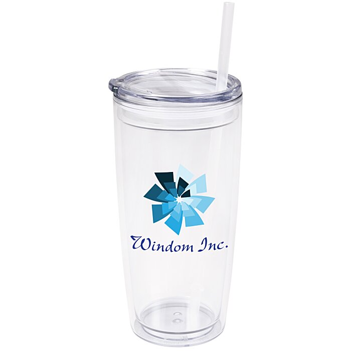 4imprint.com: Flurry Tumbler with Straw - 20 oz. - Full Color 137657-FC