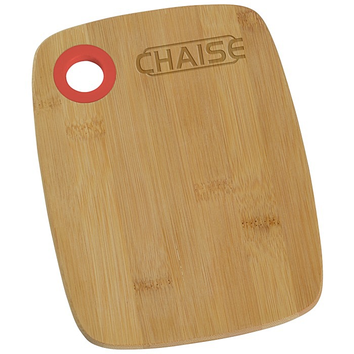 Small Bamboo Cutting Board with Silicone Ring 158824