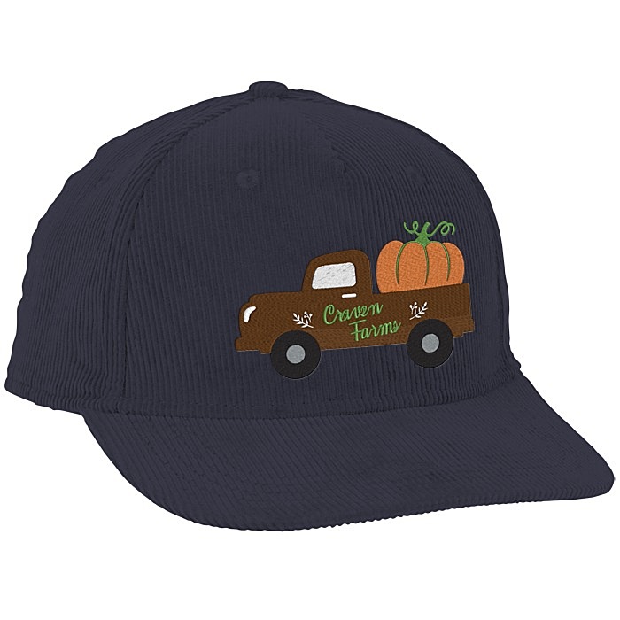 We've created a limited-edition teal corduroy hat for the 2022