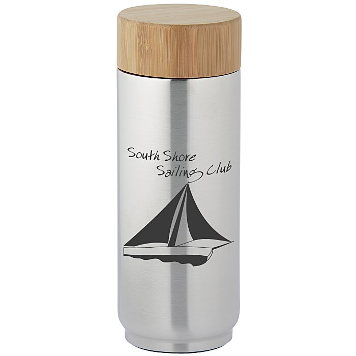 Tigard Vacuum Bottle with Bamboo Lid 16 oz. 164749