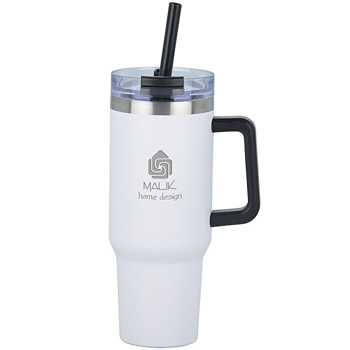 Intrepid Vacuum Mug with Straw 40 oz. Laser Engraved