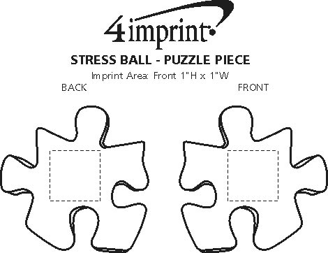 Imprint Area of Stress Reliever - Puzzle Piece