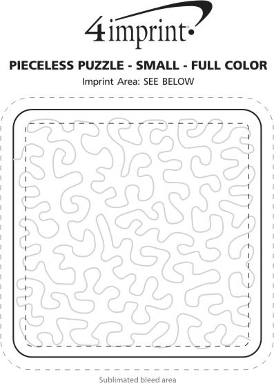 Imprint Area of Pieceless Puzzle - Small - Full Color