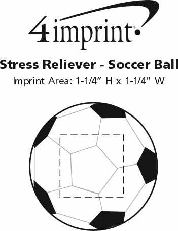 Imprint Area of Stress Reliever - Soccer Ball