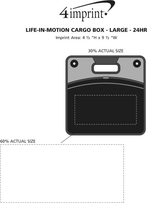 Imprint Area of Life in Motion Cargo Box - Large - 24 hr