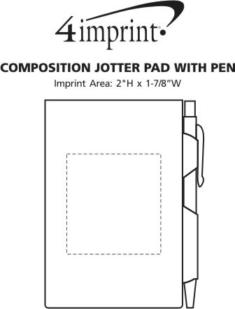 4imprint.com: Composition Jotter Pad with Pen 102089