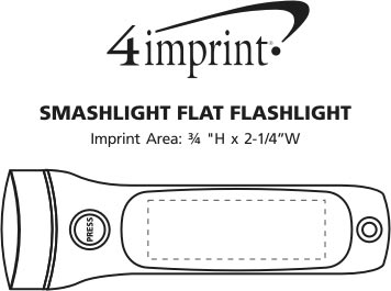 Imprint Area of SmashLight Eliana Flat Flashlight