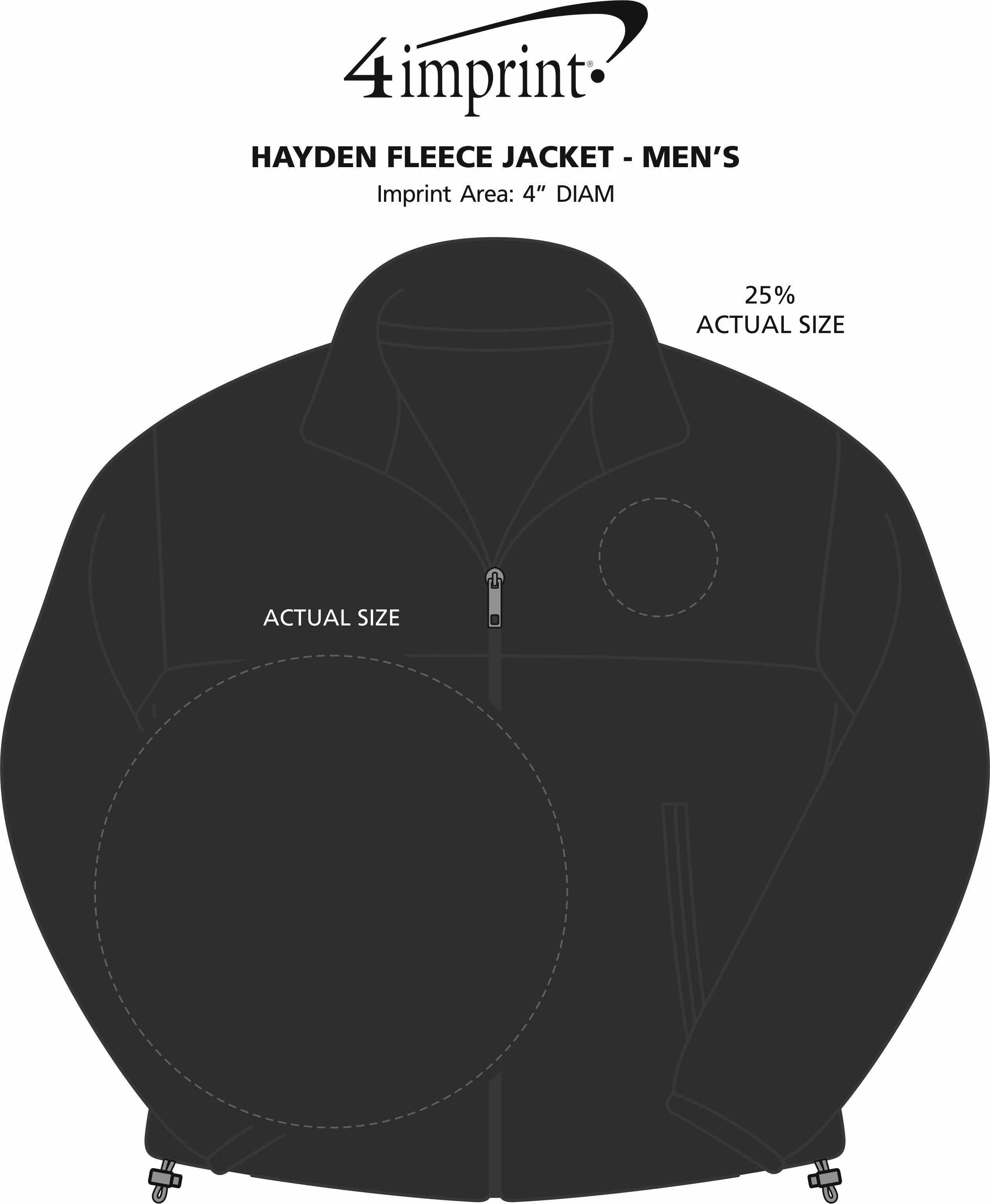 Imprint Area of Hayden Fleece Jacket - Men's