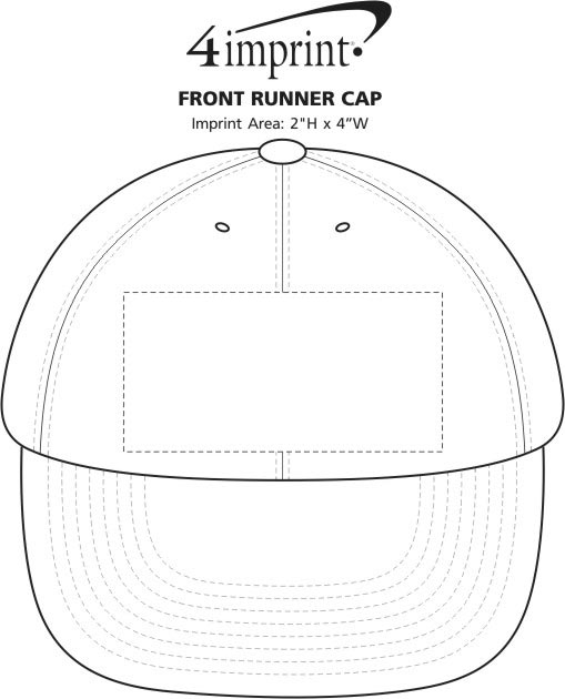 Imprint Area of Front Runner Cap