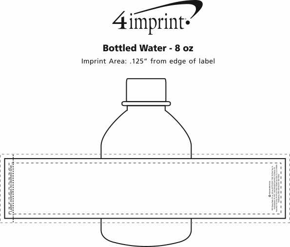 Imprint Area of Bottled Water - 8 oz.