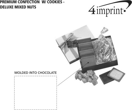 Imprint Area of Premium Confection with Cookies - Deluxe Mixed Nuts