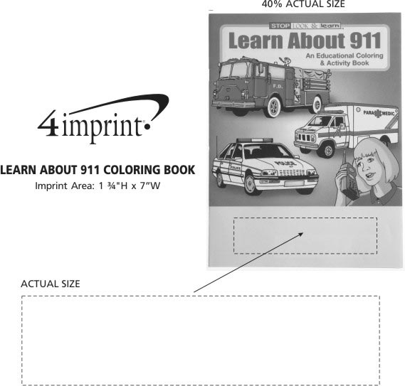Imprint Area of Learn About 911 Coloring Book
