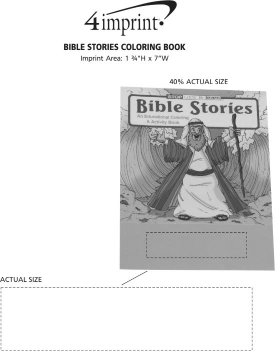 Imprint Area of Bible Stories Coloring Book