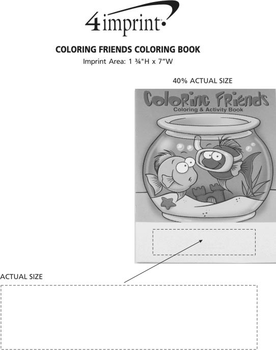 Imprint Area of Coloring Friends Coloring Book