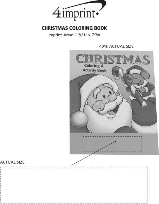 4imprint.com: Christmas Coloring Book 1034-CHR