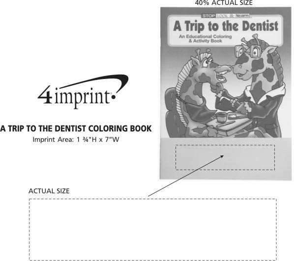 Imprint Area of A Trip to the Dentist Coloring Book