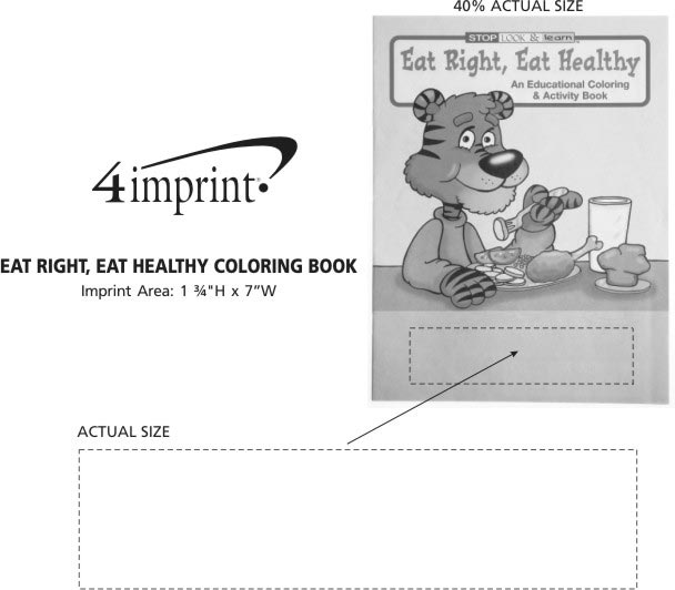 Imprint Area of Eat Right, Eat Healthy Coloring Book