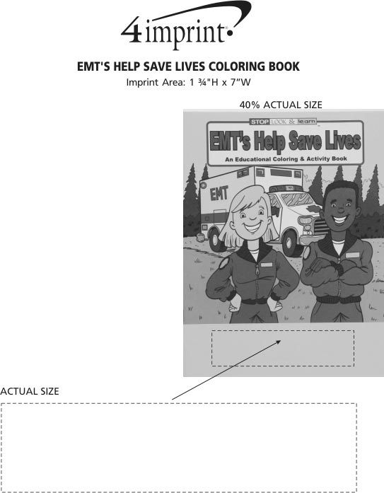 Imprint Area of EMT'S Help Save Lives Coloring Book