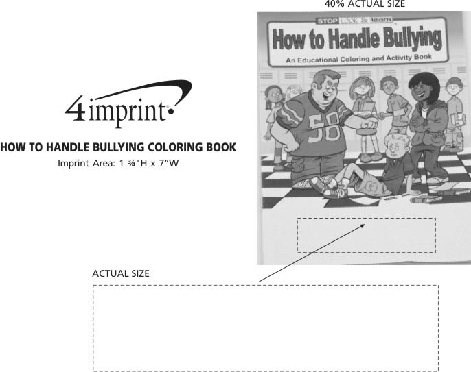 Imprint Area of How to Handle Bullying Coloring Book