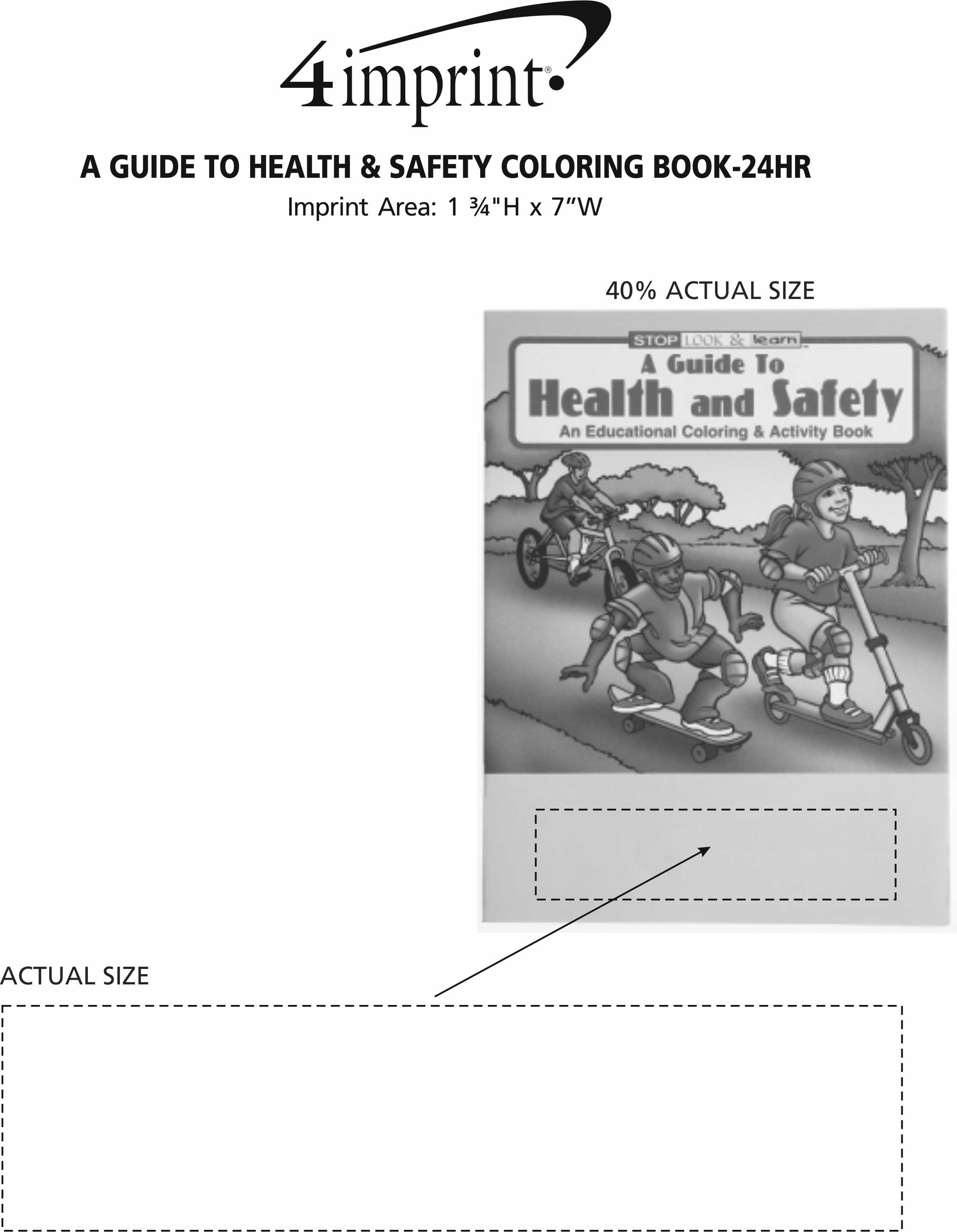 4imprint.com: A Guide To Health & Safety Coloring Book - 24 hr 1034-HS-24HR