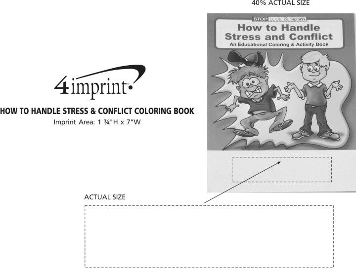Imprint Area of How to Handle Stress & Conflict Coloring Book