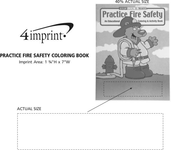 Imprint Area of Practice Fire Safety Coloring Book