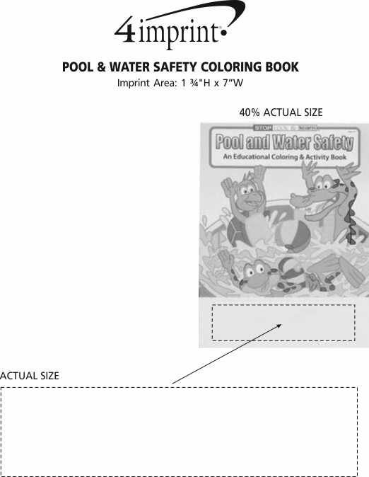 Imprint Area of Pool & Water Safety Coloring Book