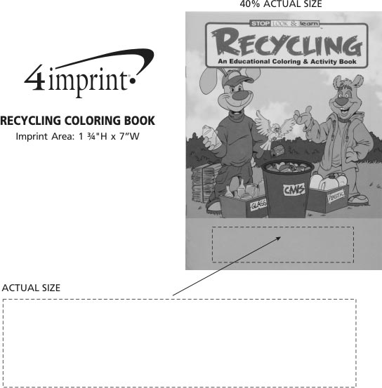 4imprint.com: Recycling Coloring Book 1034-REC