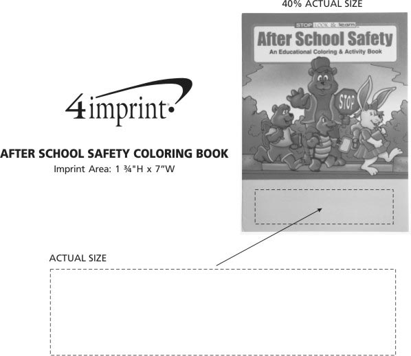 Imprint Area of After School Safety Coloring Book