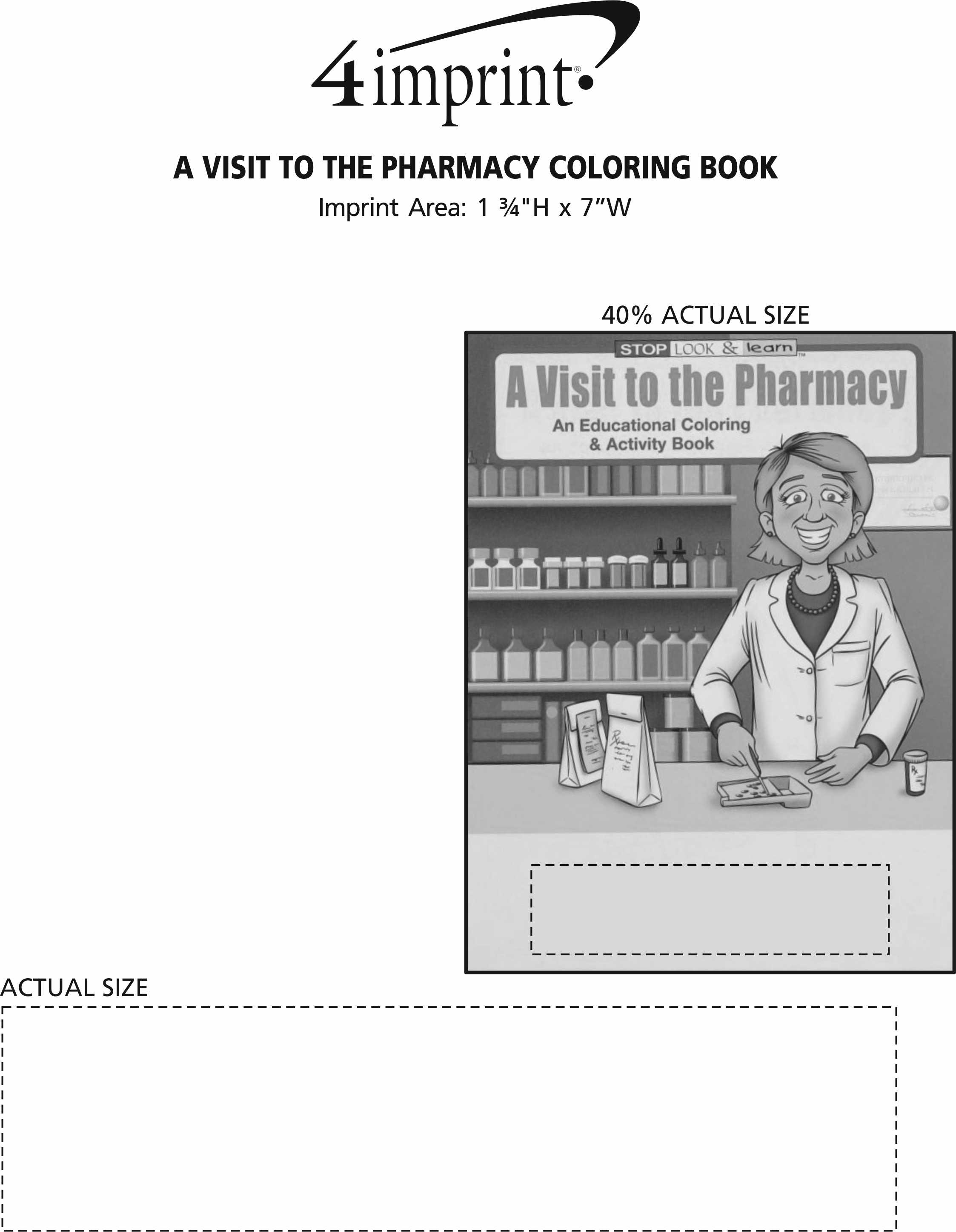 Imprint Area of A Visit to the Pharmacy Coloring Book