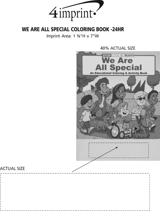 4imprint.com: We Are All Special Coloring Book - 24 hr 1034-WAS-24HR