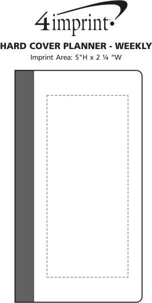 Imprint Area of Hard Cover Planner - Weekly