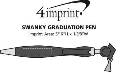 Imprint Area of Swanky Pen - Graduation