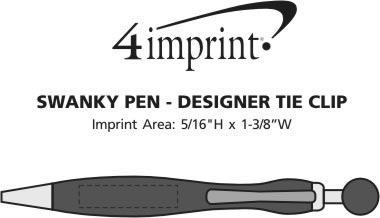Imprint Area of Swanky Pen - Designer Tie