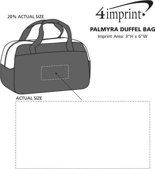 Imprint Area of Palmyra Duffel Bag