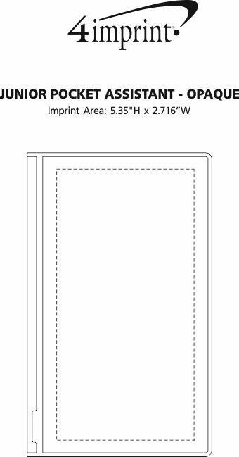 Imprint Area of Junior Pocket Assistant - Opaque
