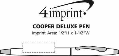 Imprint Area of Cooper Deluxe Twist Metal Pen
