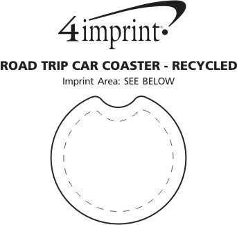 Imprint Area of Road Trip Car Coaster - Recycled
