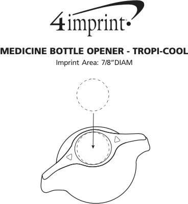 Imprint Area of Medicine Bottle Opener - Translucent