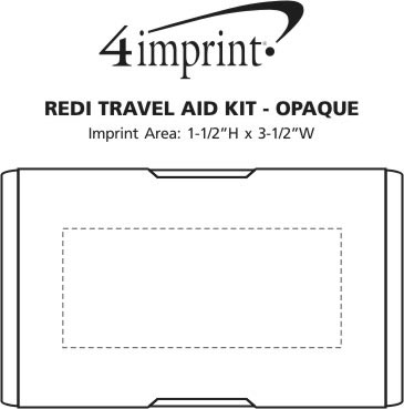 Imprint Area of Redi Travel Aid Kit - Opaque