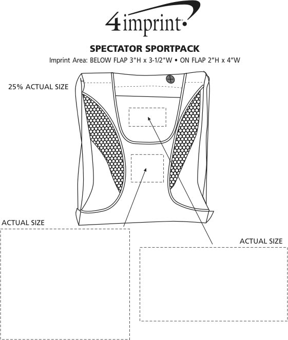 Imprint Area of Spectator Sportpack