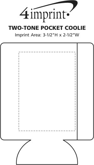 Imprint Area of Two-Tone Pocket Can Holder